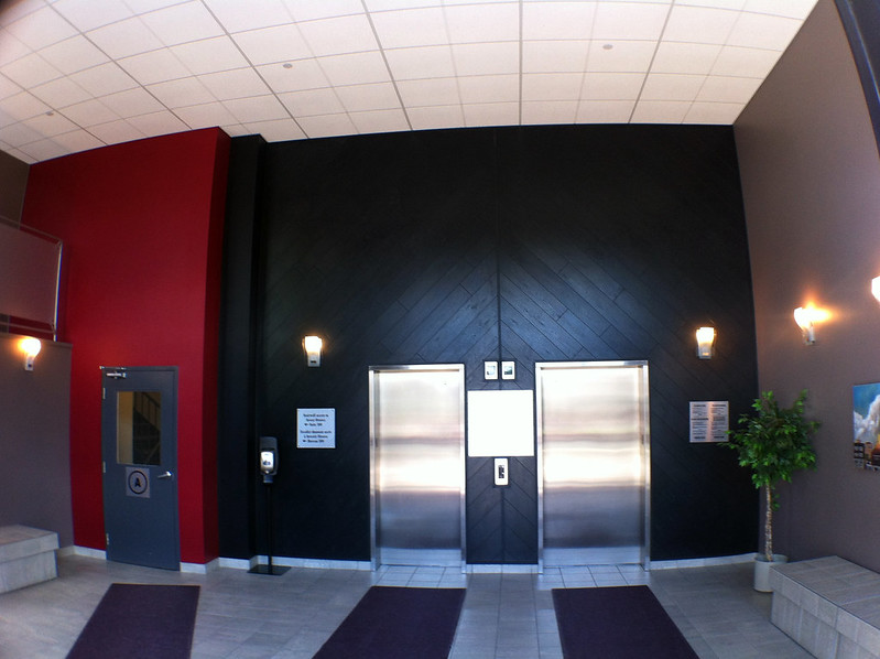The Invest Ottawa Lobby before the installation of "Paths."